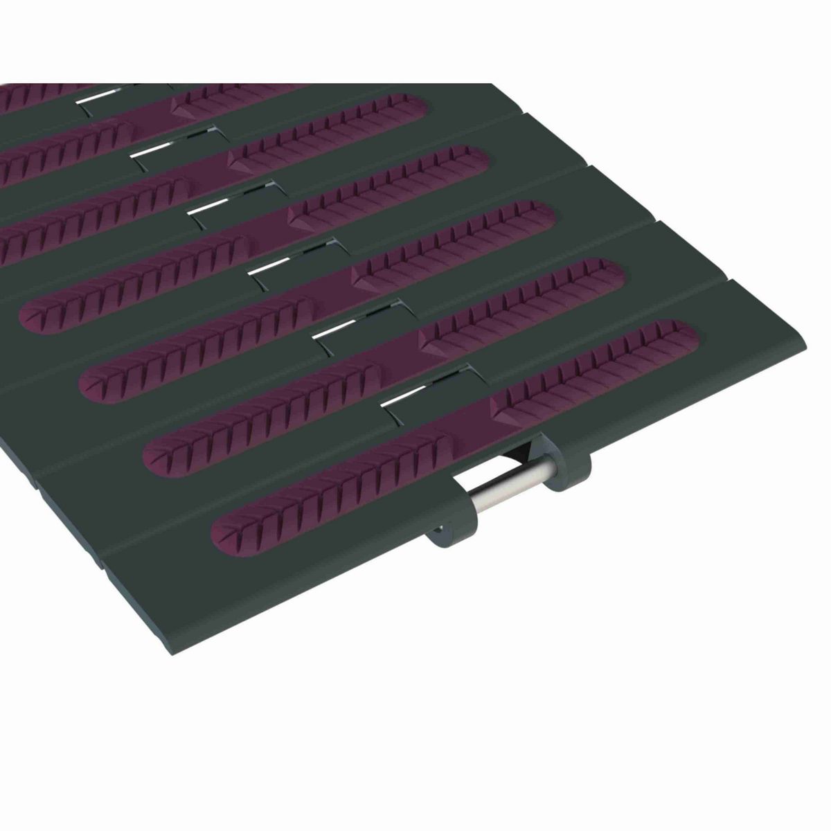 Rexnord HDS SuperGrip™ Straight Running SuperGrip™, Material: Internally Lubricated Polyacetal (Grey), Width: 10in, Pitch: 1.5in - 780.31.90