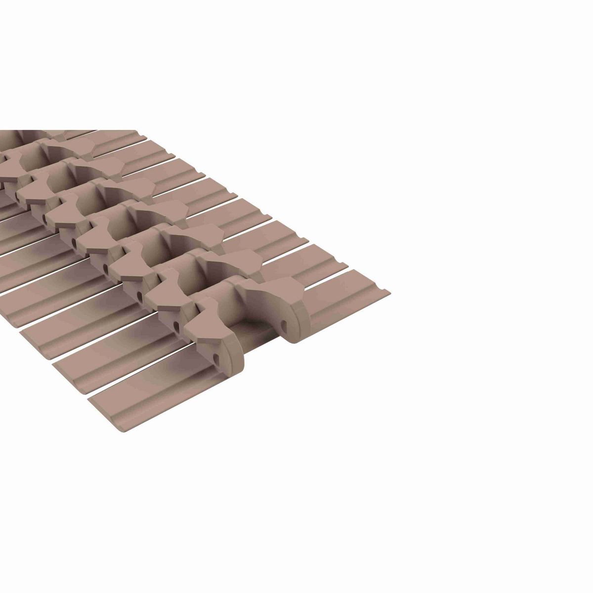 Rexnord 882TAB Side-flexing Solid Top, Material: Tan Low Friction, Width: 7.5in, Pitch: 1.5in - LF882T-7-1/2