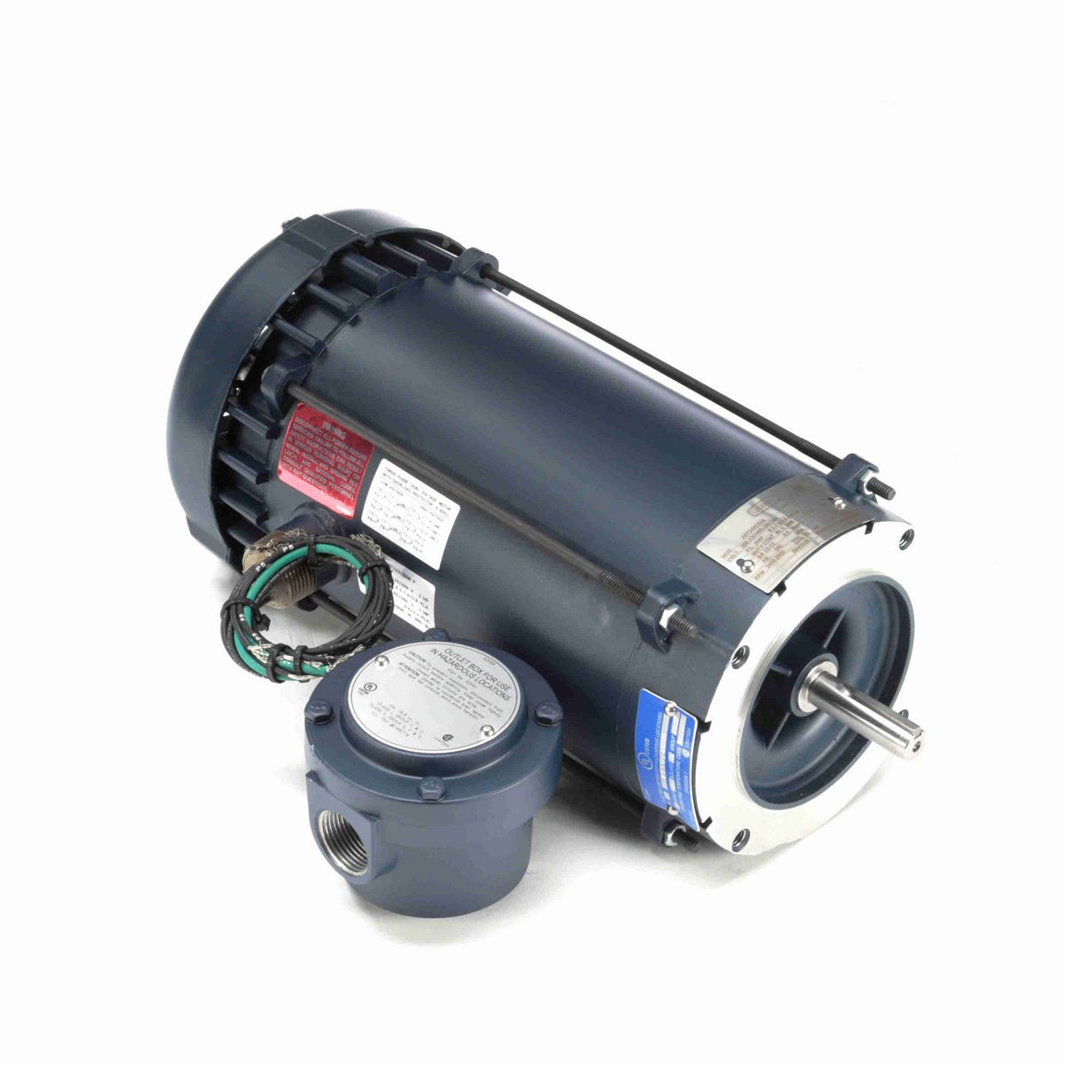 LEESON Explosion Proof Motor, 3 & 2 HP, 3 Ph, 60 & 50 Hz, 208-230/460 & 190/380 V, 3600 & 3000 RPM, 56C Frame, EPFC - 119435.00