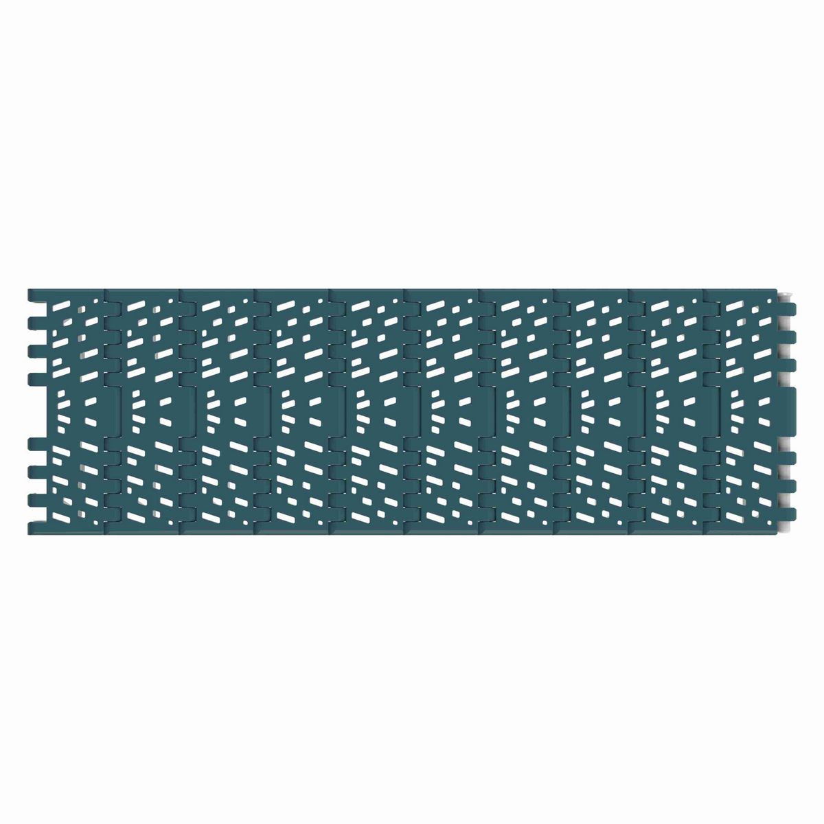 Rexnord 1001FG Straight Running Flush Grid, Material: Green Low Friction Acetal, Width: 84mm, Pitch: 1in - 876.38.72