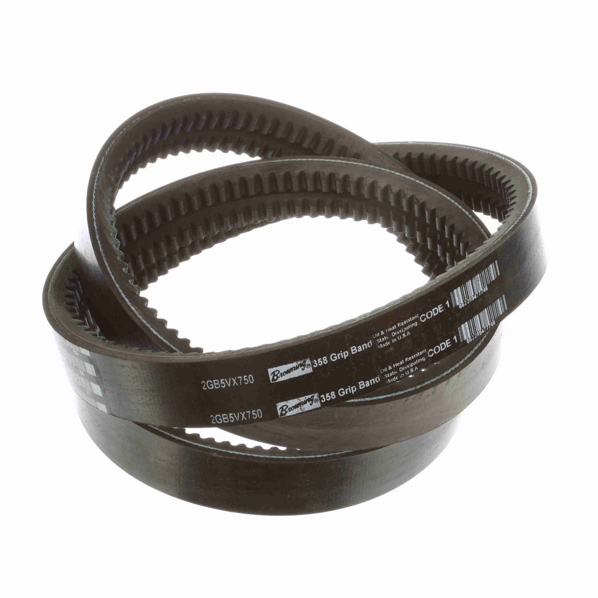 Browning 2 Ribbed 5VX Section Neoprene Banded Belt - 2GB5VX750