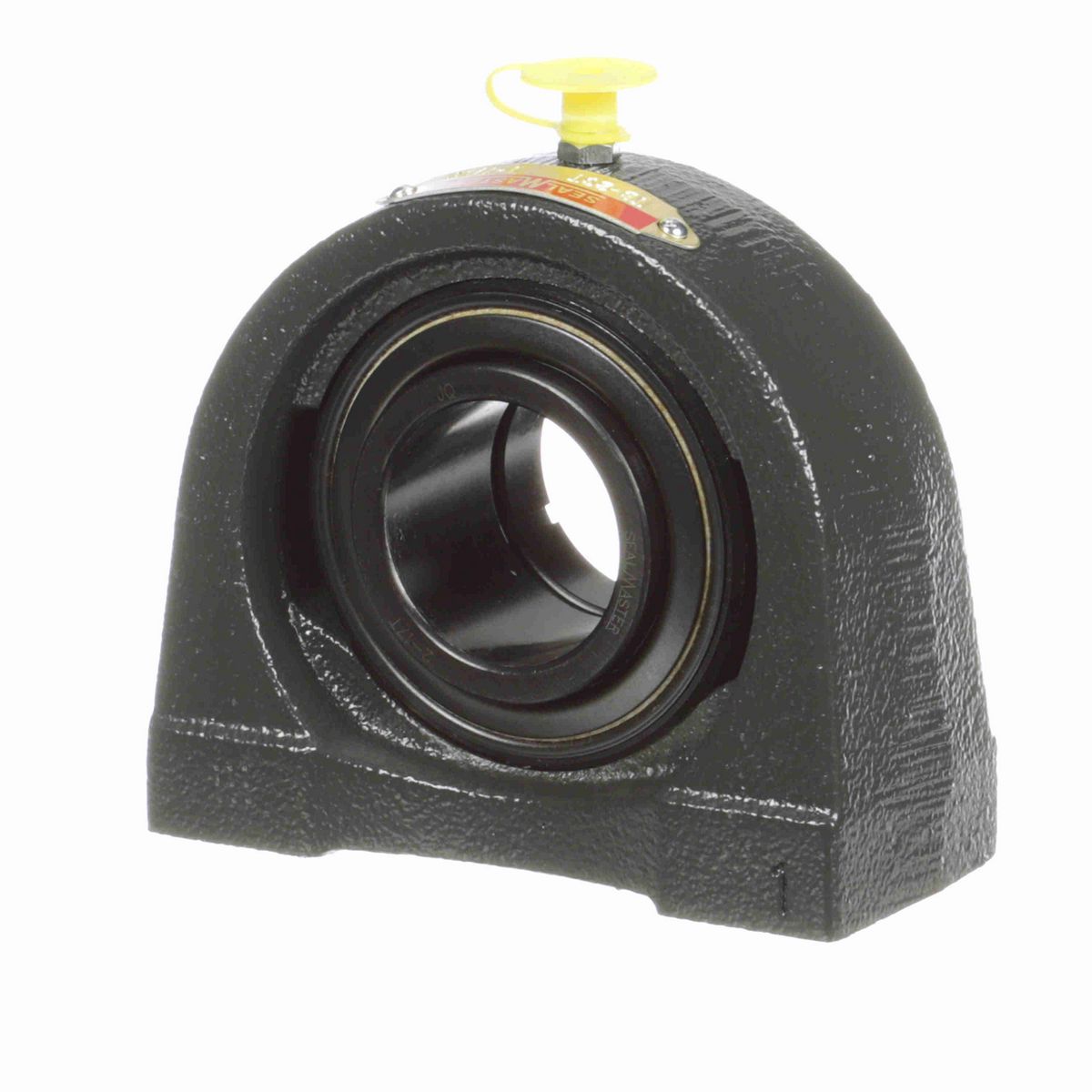 Sealmaster Mounted Cast Iron Tapped Base Pillow Block Ball Bearing - 52100 Bearing Steel, Black Oxided - Concentric Lock - TB-23T