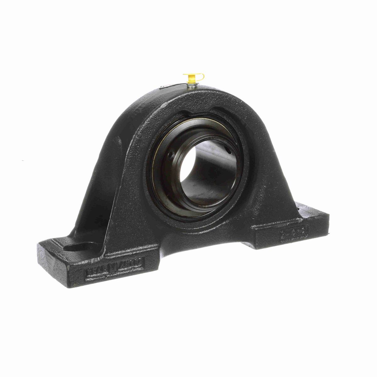Sealmaster Mounted Cast Iron Two Bolt Pillow Block Ball Bearing - 52100 Bearing Steel, Black Oxided - Double Setscrew Lock - SPD-43