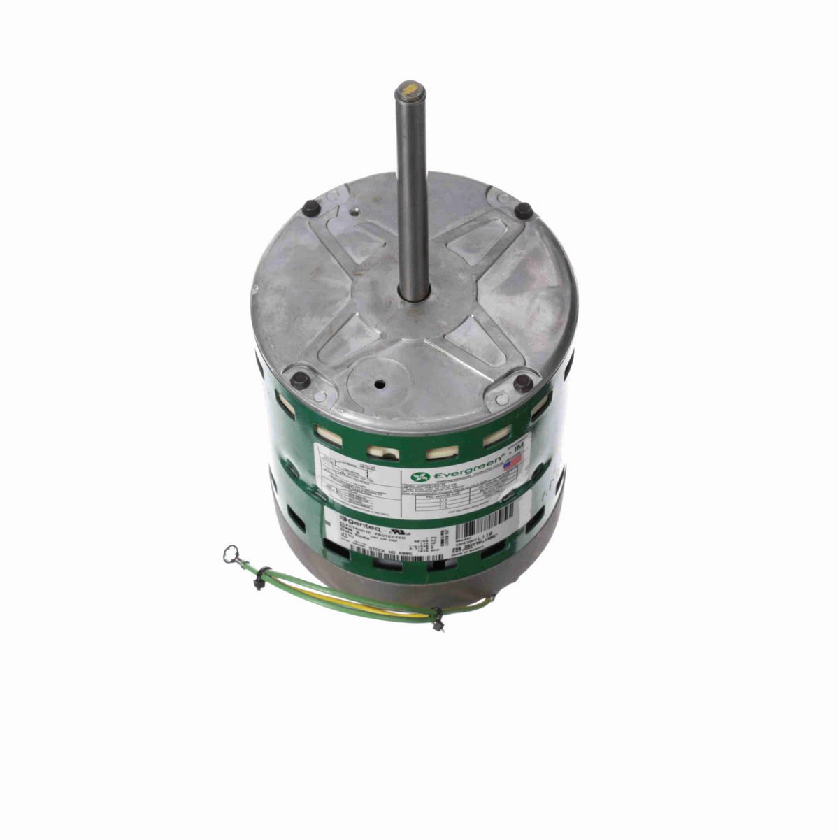 Genteq EVERGREEN® IM Fan and Blower Motor, 1/2 - 1/5 HP, 1 Ph, 60/50 Hz, 115/230 V, 1075 RPM, 1 Speed, 48 Frame, OPAO - 6005