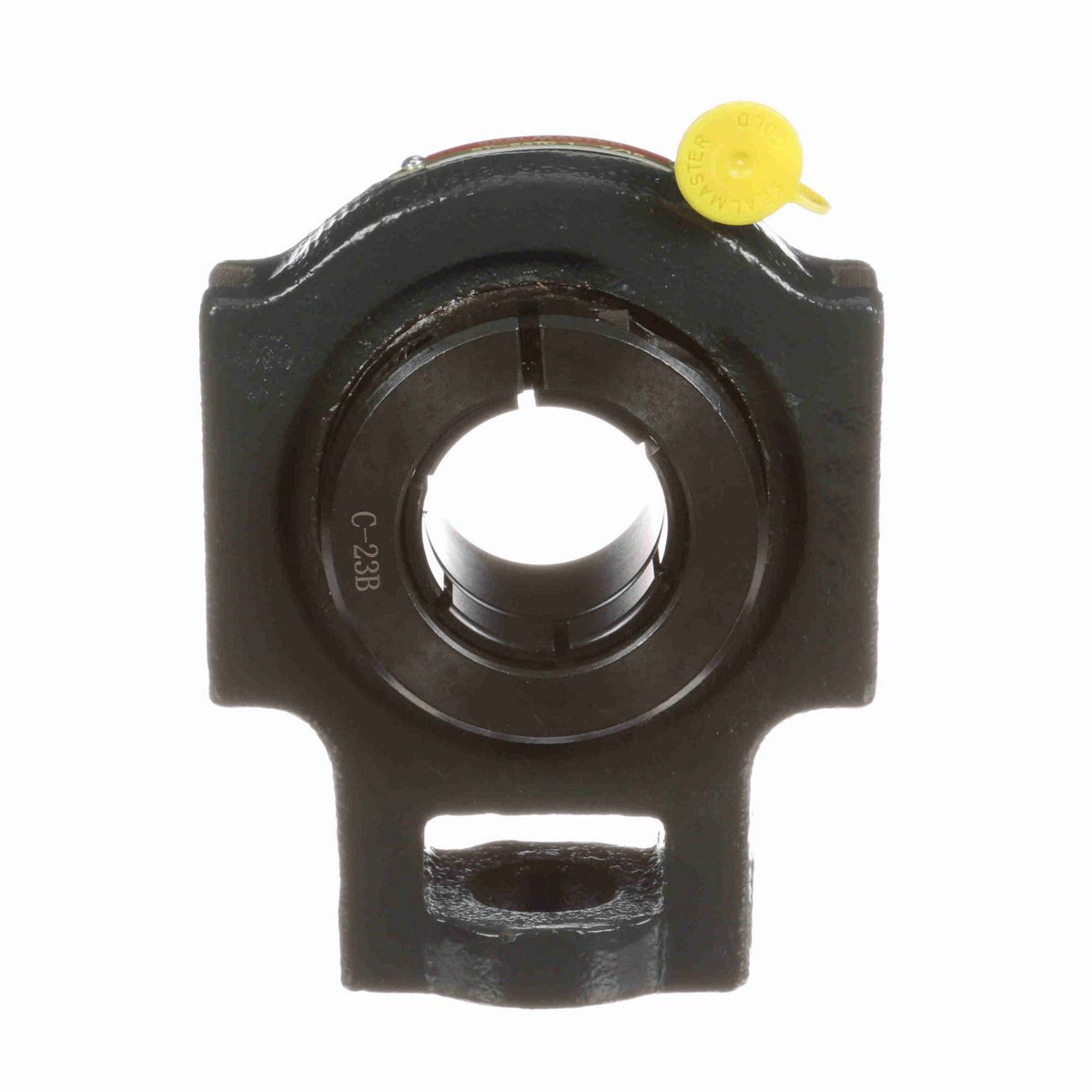 Sealmaster Mounted Cast Iron Wide Slot Take Up Ball Bearing - 52100 Bearing Steel, Black Oxided - Concentric Lock - ST-23TC