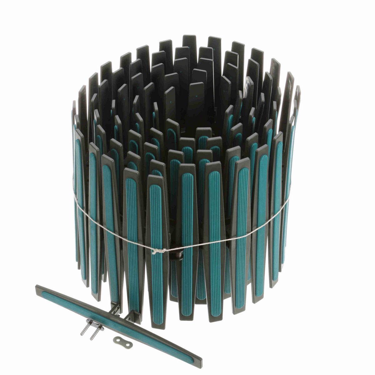 System Plast 1873TAB VG Side-flexing SuperGrip™, Material: Gray Low Friction, Width: 12in, Pitch: 1.5in - LFG1873TAB-K1200VG