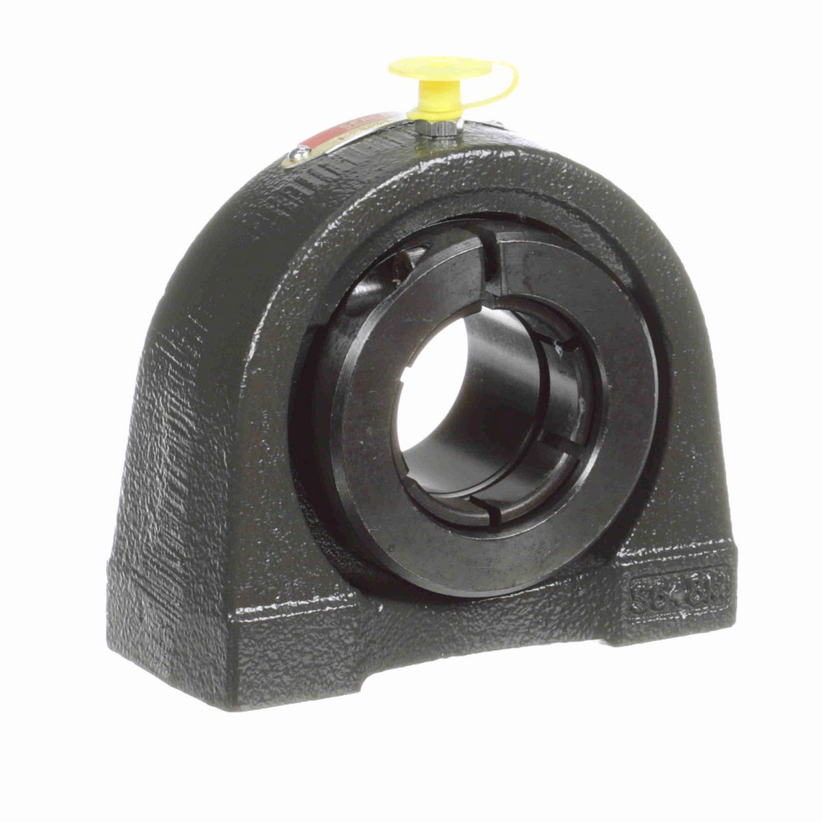 Sealmaster Mounted Cast Iron Tapped Base Pillow Block Ball Bearing - 52100 Bearing Steel, Black Oxided - Concentric Lock - TB-23T