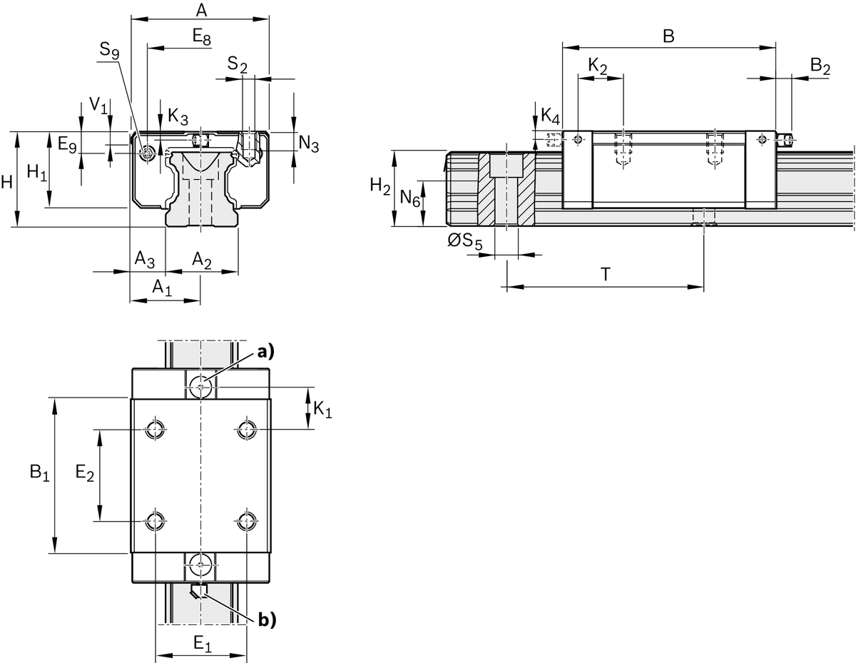 Шариковая каретка устойчивая к коррозии с покрытием Resist CR Bosch Rexroth KWC-025-SNN-C0-H-2 [R169429360]