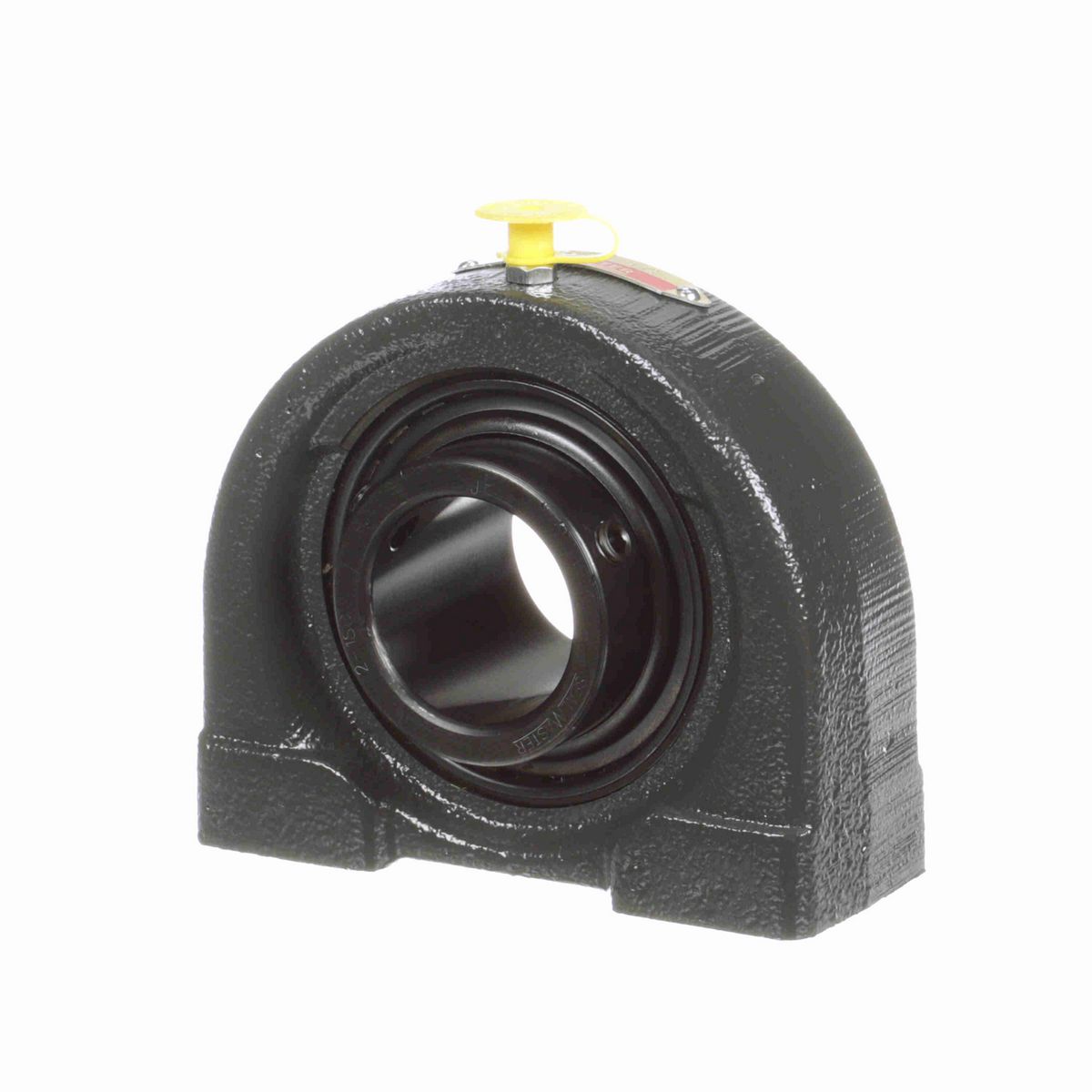 Sealmaster Mounted Cast Iron Tapped Base Pillow Block Ball Bearing - 52100 Bearing Steel, Black Oxided - Setscrew Lock - TB-24C