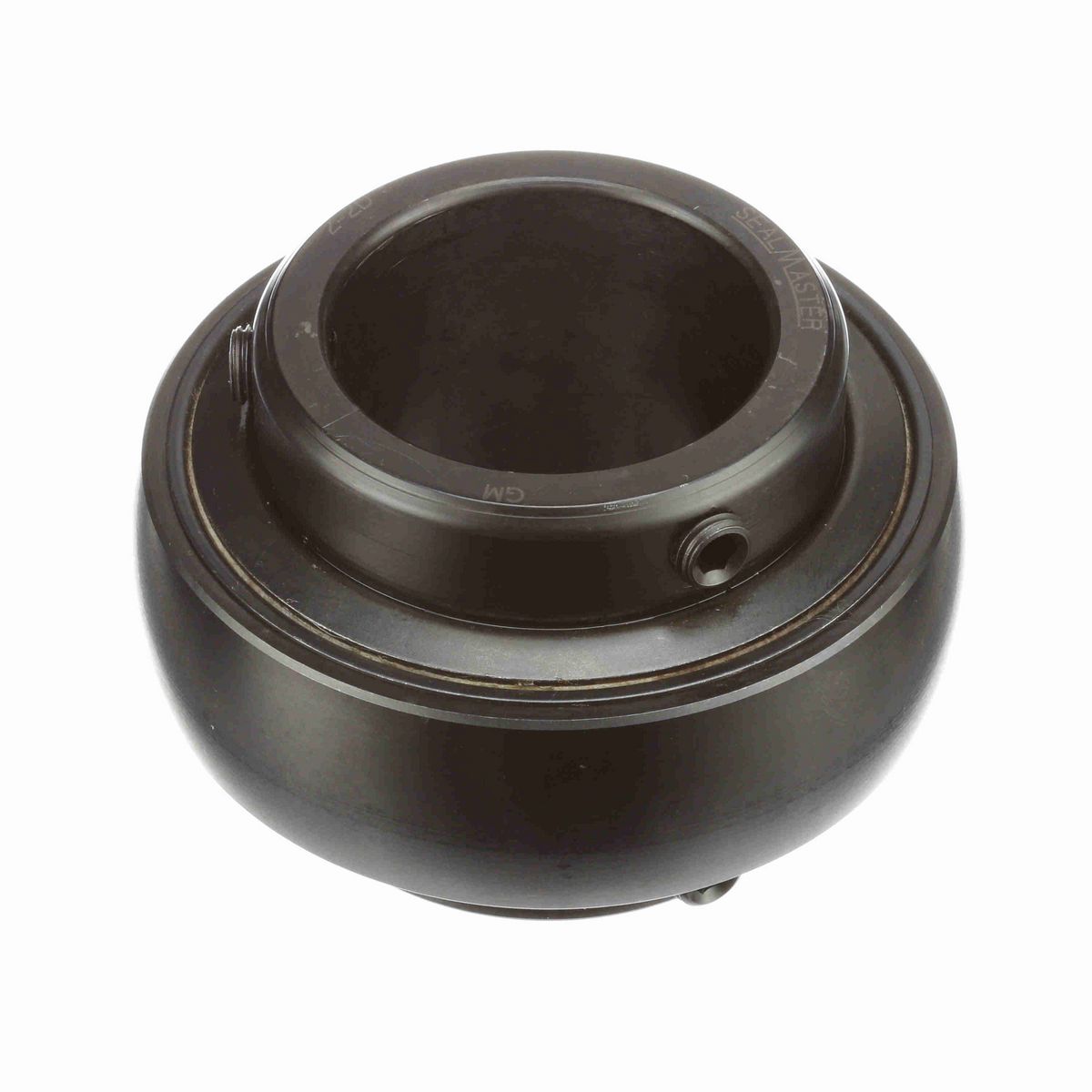 Sealmaster Mounted Insert Only Ball Bearing - 52100 Bearing Steel, Black Oxided - Double Setscrew Lock - 3-37DC