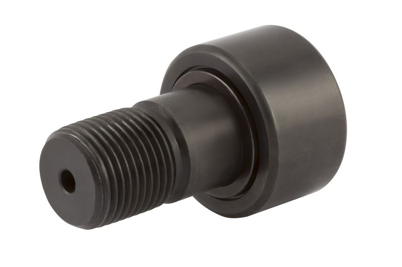 Игольчатый опорный ролик с цапфой RBC CH44L, бочкообразный, повышенной грузоподъемности, с уплотнением, со шлицем под отвёртку