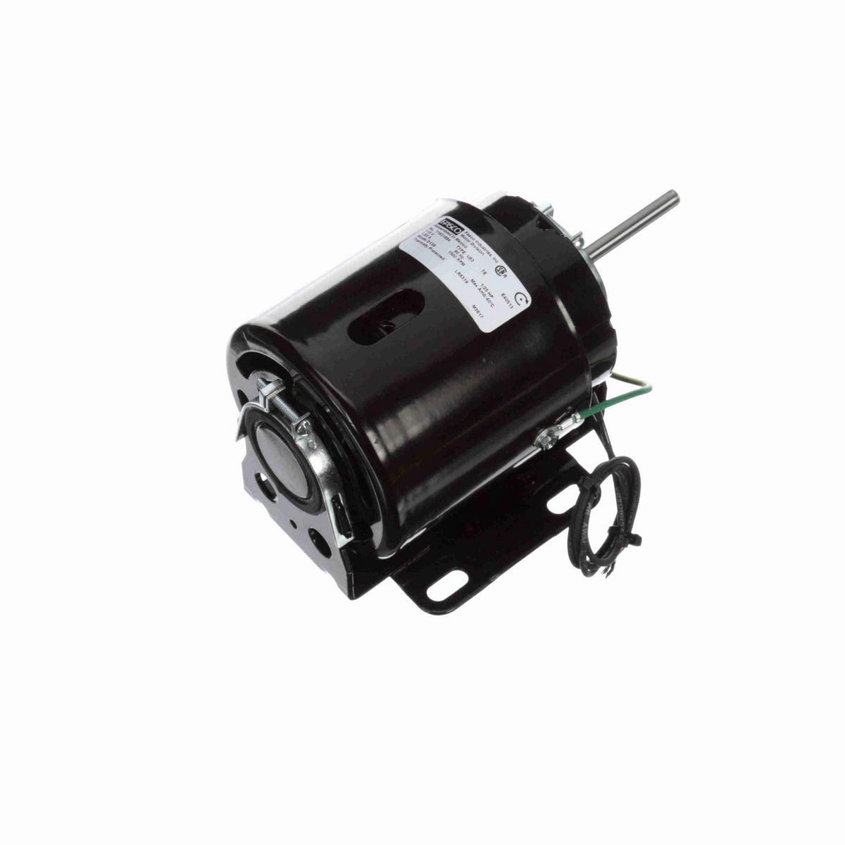 FASCO Fan and Blower Motor, 1/25 HP, 1 Ph, 60 Hz, 115 V, 1500 RPM, 1 Speed, 3.3" Diameter, TEFC - D138