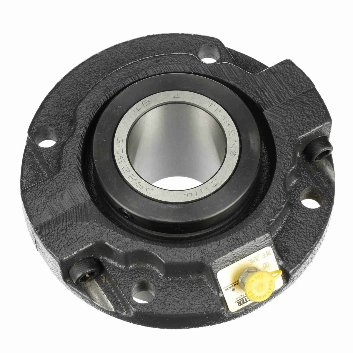 Sealmaster Mounted Cast Iron Piloted Flange Tapered Roller - 52100 Bearing Steel - Double Collar Mount Lock - RFP 204C