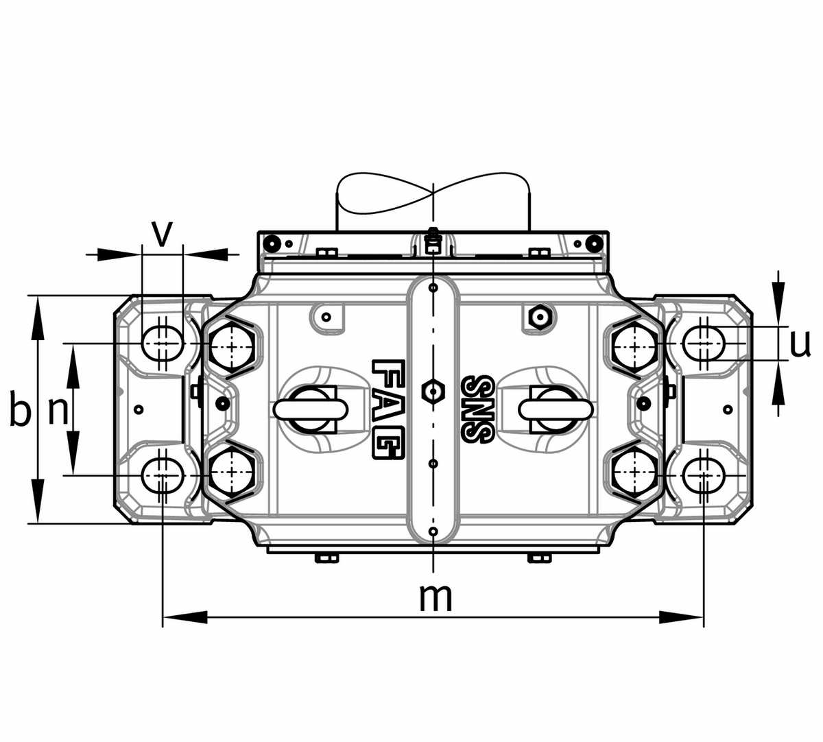 Стационарный корпус FAG SNS3138-B-D