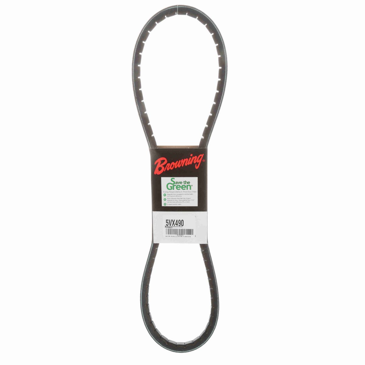 Browning EPDM Notched Belt 98% Efficient - 5VX490