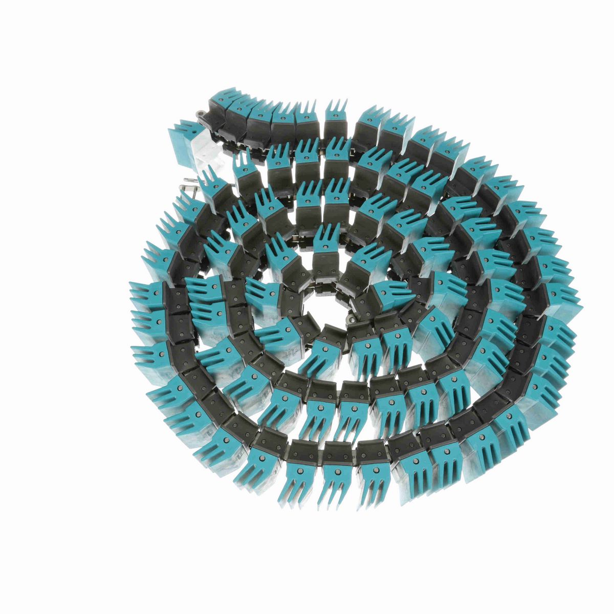 System Plast 1873TAB SideGrip™ Side-flexing, Material: Gray Low Friction, Width: 3.25in, Pitch: 1.5in - LFG1873SS-TAB-K325GS1