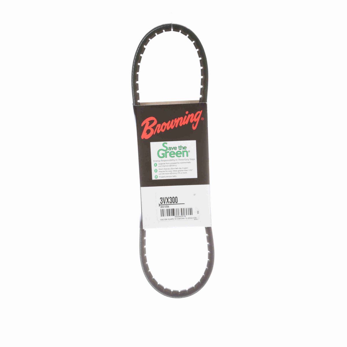 Browning EPDM Notched Belt 98% Efficient - 3VX300