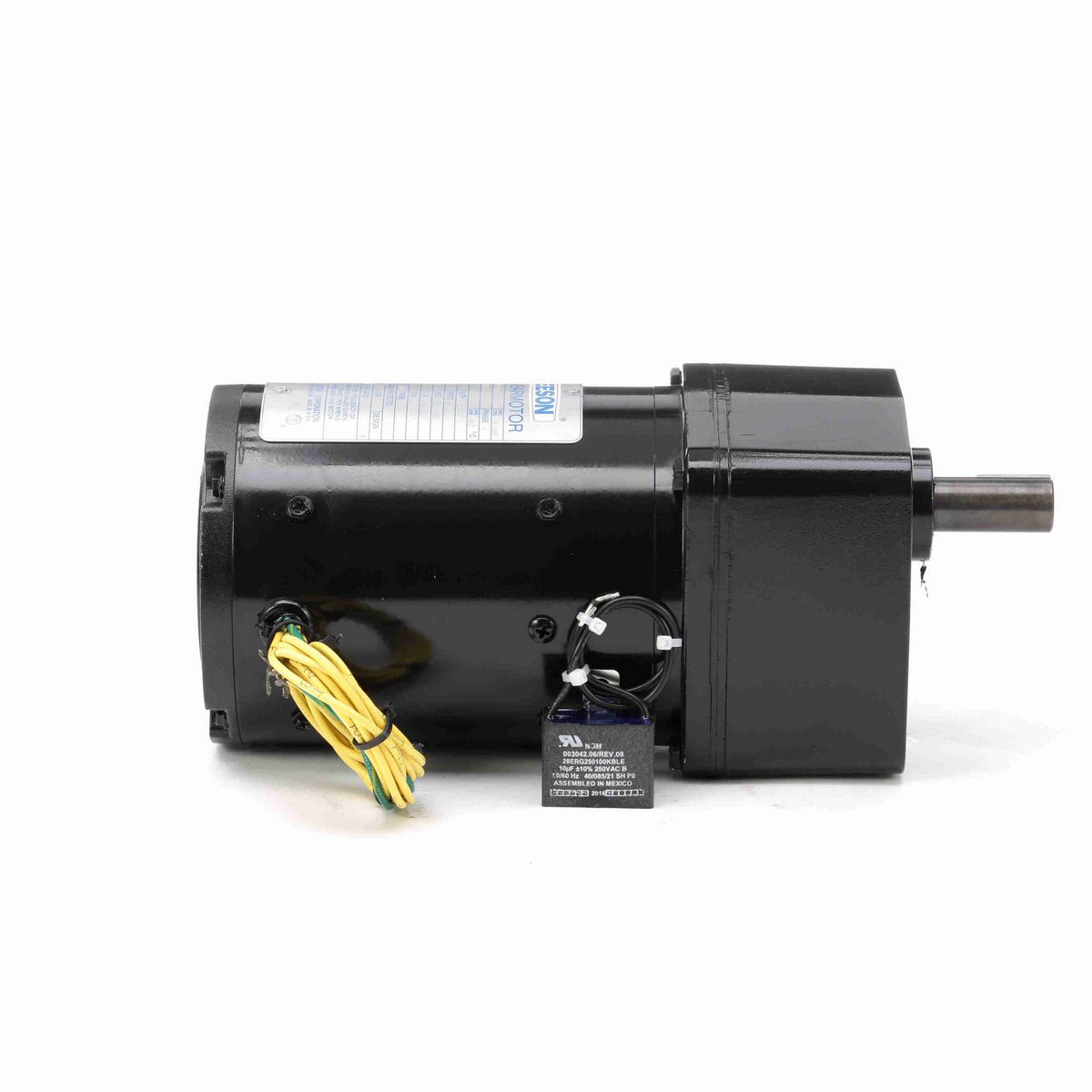 LEESON Parallel Shaft Gearmotor, 0.08 HP, 1 Ph, 60 Hz, 110 V, 19 RPM, L42Y Frame, TENV - 096003.00