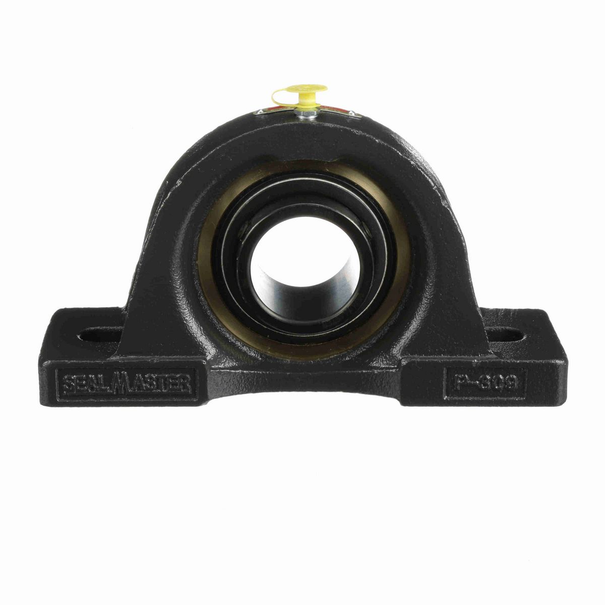 Sealmaster Mounted Cast Iron Two Bolt Pillow Block Ball Bearing - 52100 Bearing Steel, Black Oxided - Setscrew Lock - EMP-31