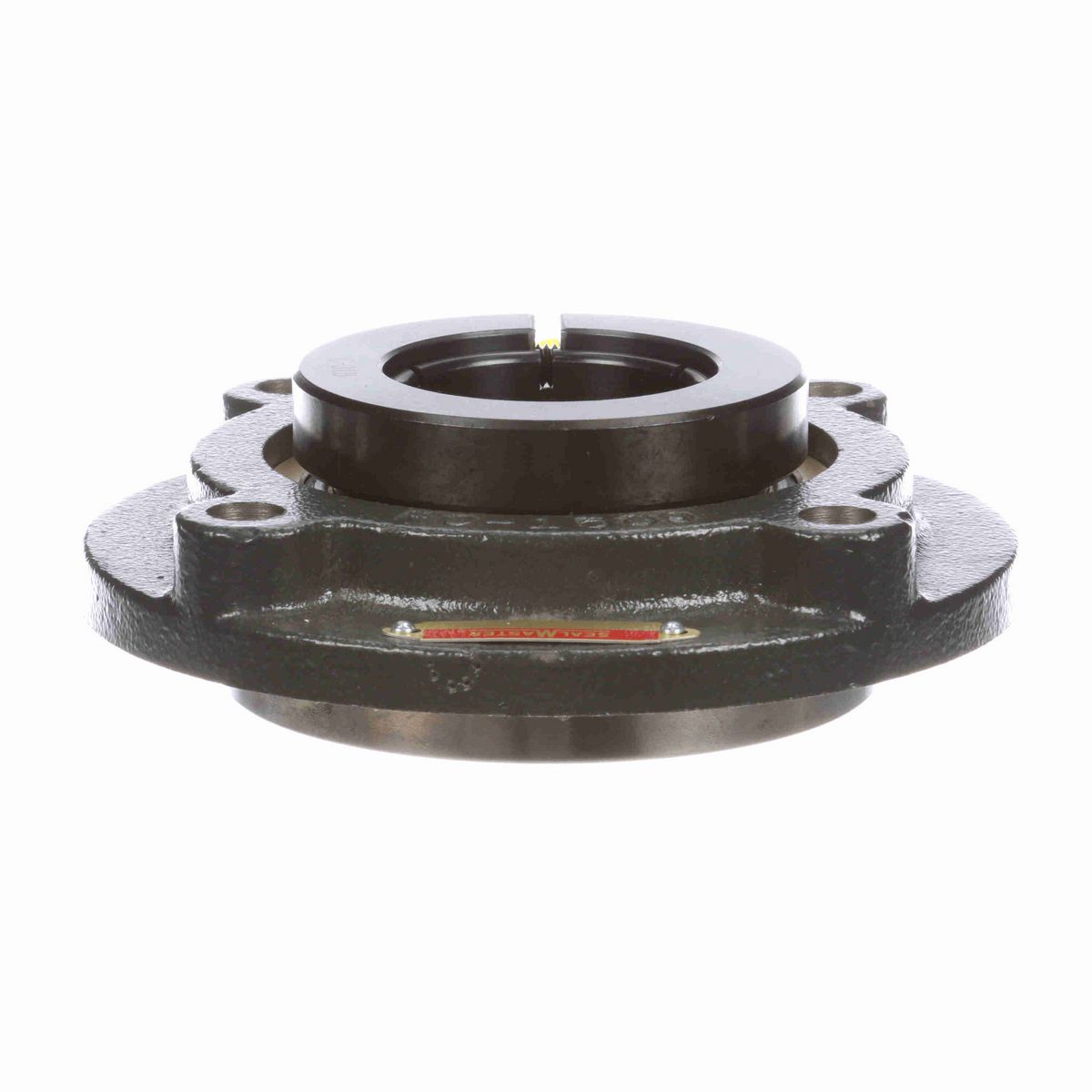 Sealmaster Mounted Cast Iron Flange Cartridge Ball Bearing - 52100 Bearing Steel, Black Oxided - Concentric Lock - EMFC-32T