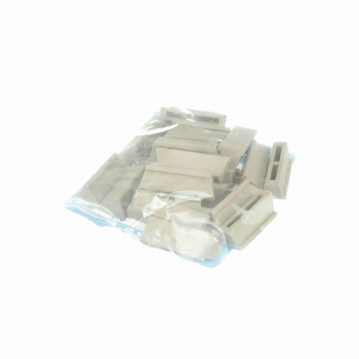 System Plast Hardware: 0.68"W X 0.6"H X 1.6"L Grey Santoprene - VG-PMI-25