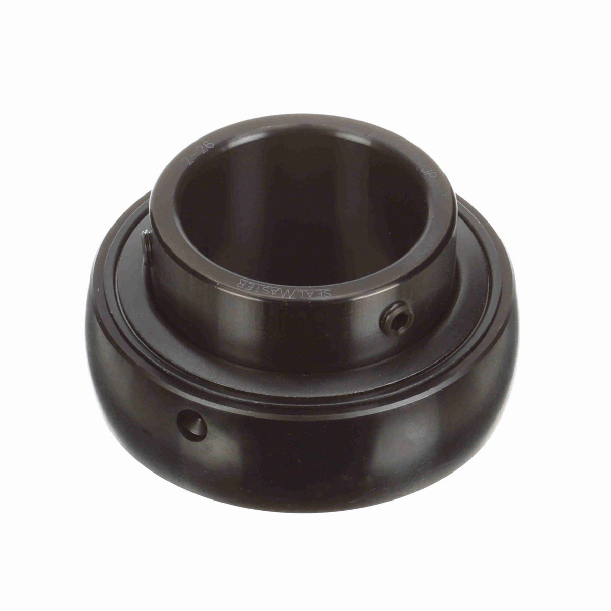 Sealmaster Mounted Insert Only Ball Bearing - 52100 Bearing Steel, Black Oxided - Setscrew Lock - 2-26