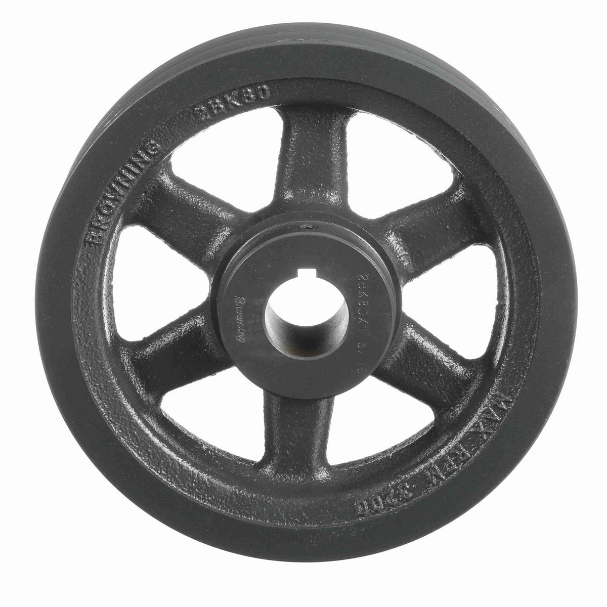 Browning 2 Groove Cast Iron FHP - Finished Bore Sheave - 2BK80X 1 3/16