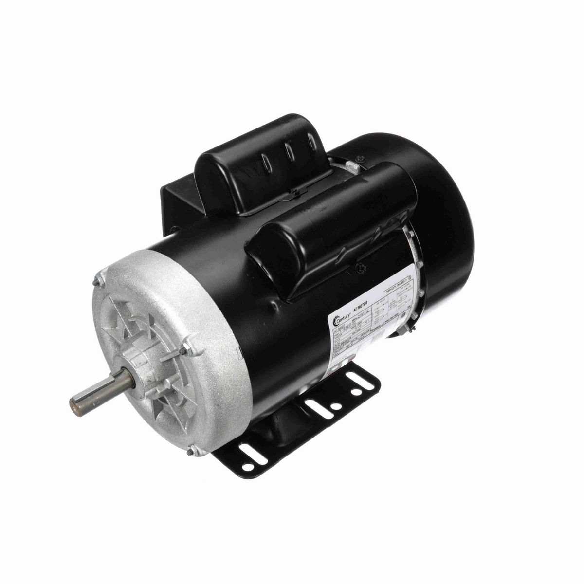 Century General Purpose Motor, 2.0 HP, 1 Ph, 60 Hz, 208-230/115 V, 3600 RPM, N56H Frame, TEFC - B697