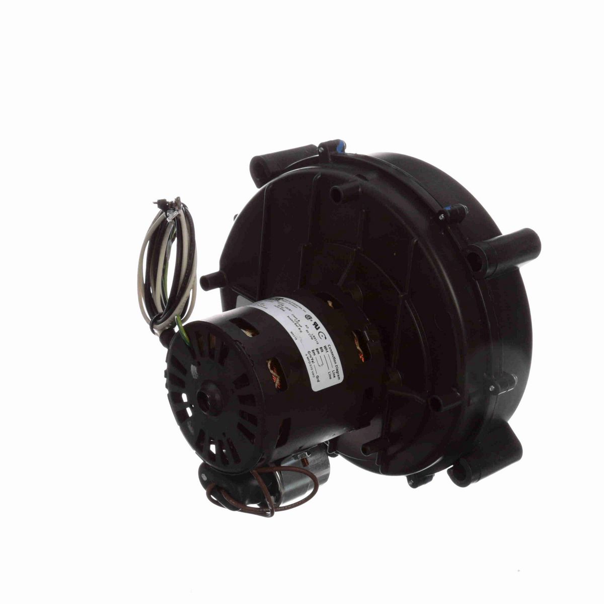 FASCO Round Outlet Permanent Split Capacitor OEM Replacement Draft Inducer Blower, 115 Volts, Flange: No - A168