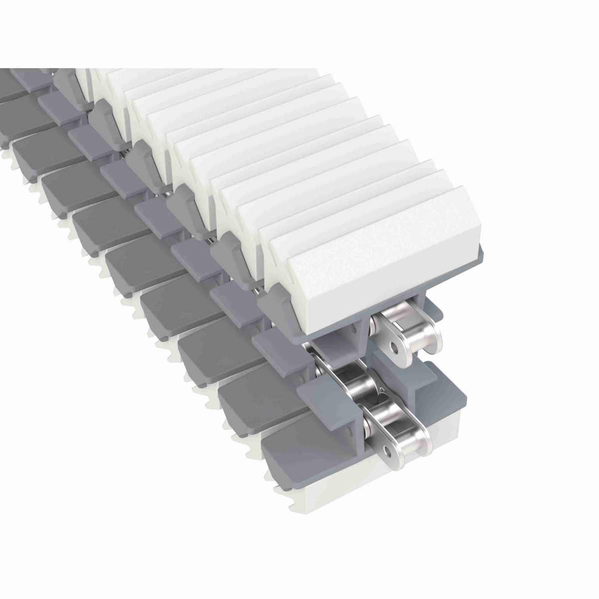 Rexnord 1873TAB SideGrip™ Side-flexing, Material: Silver Platinum Series, Width: 3.75in, Pitch: 1.5in - 81447364