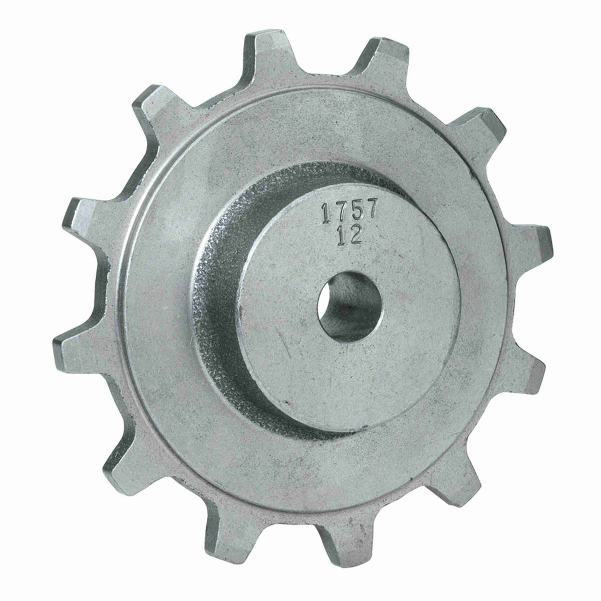 Rexnord 1757 Series Solid One Piece Cast Iron Sprocket with 12 Teeth and a 3/4in Round Rough Stock Bore (RSB) - 414-36-2