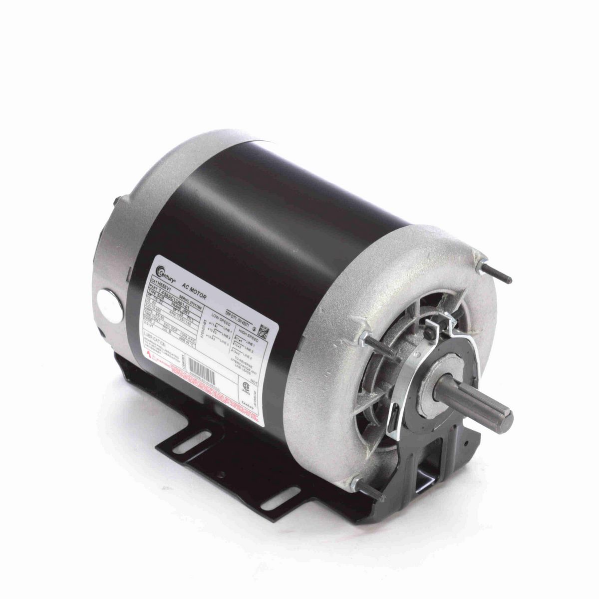 Century Fan and Blower Motor, 1/2-.22 HP, 3 Ph, 60 Hz, 460 V, 1800 RPM, J56Y Frame, ODP - H656V1