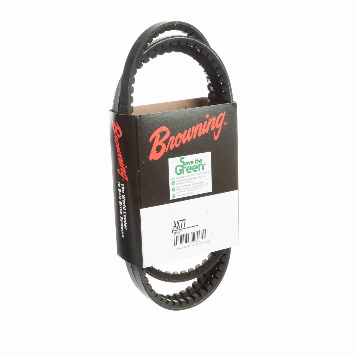Browning EPDM Notched Belt 98% Efficient - AX77