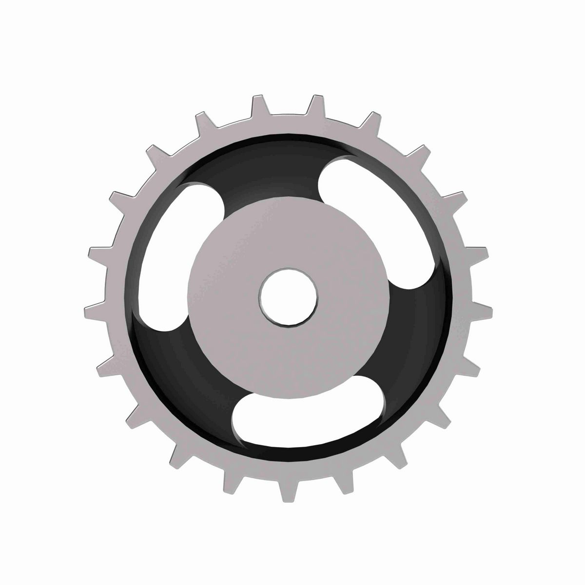 Rexnord 881 Series Solid One Piece Cast Iron Sprocket with 21 Teeth and a 3/4in Round Rough Stock Bore (RSB) - 401-286-2