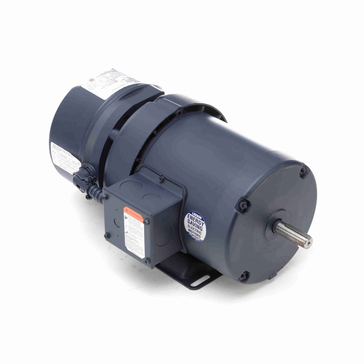 LEESON Brake Motor, 0.75 HP, 3 Ph, 60 Hz, 230/460 V, 1800 RPM, 56 Frame, TEFC - 114147.00
