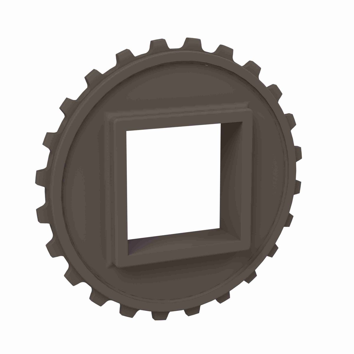 Rexnord 5930 Series Solid One Piece Molded Acetal Sprocket with 24 Teeth and a 2-1/2in Square Bore - 114-698-1