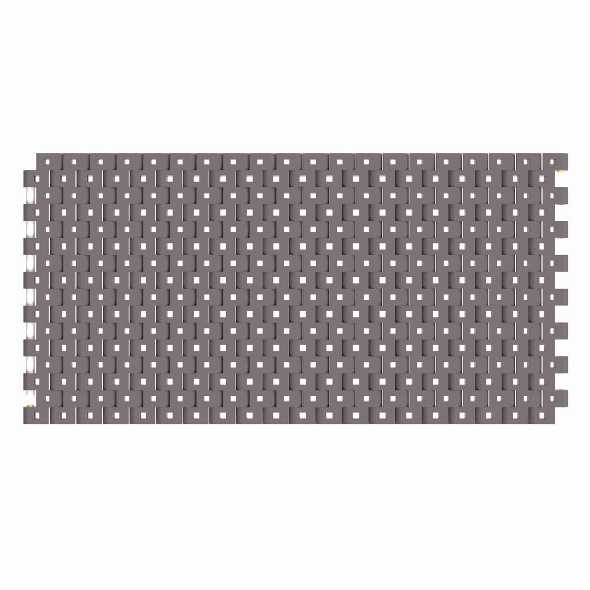 Rexnord 1506 Straight Running Flush Grid, Material: Brown High Performance, Width: 6in, Pitch: 15mm - HP1506-6