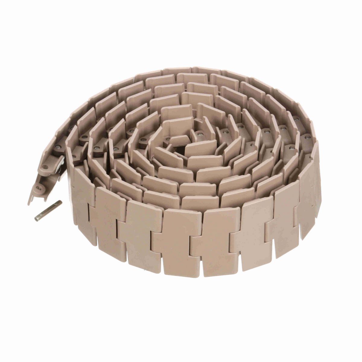 System Plast 880TAB Side-flexing Solid Top, Material: Tan Low Friction, Width: 3.3in, Pitch: 1.5in - LF880TAB-K330