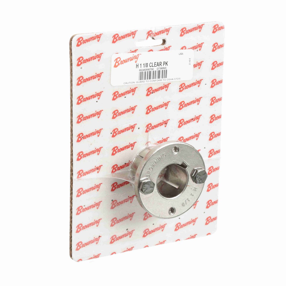 Browning Split Taper Bushing - Inch Bore Type - H 1 1/8 CLEAR PK
