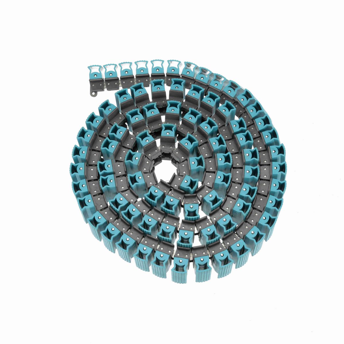 System Plast 1873TAB SideGrip™ Side-flexing, Material: Gray Low Friction, Width: 3.25in, Pitch: 1.5in - LFG1873SS-TAB-K325GS4