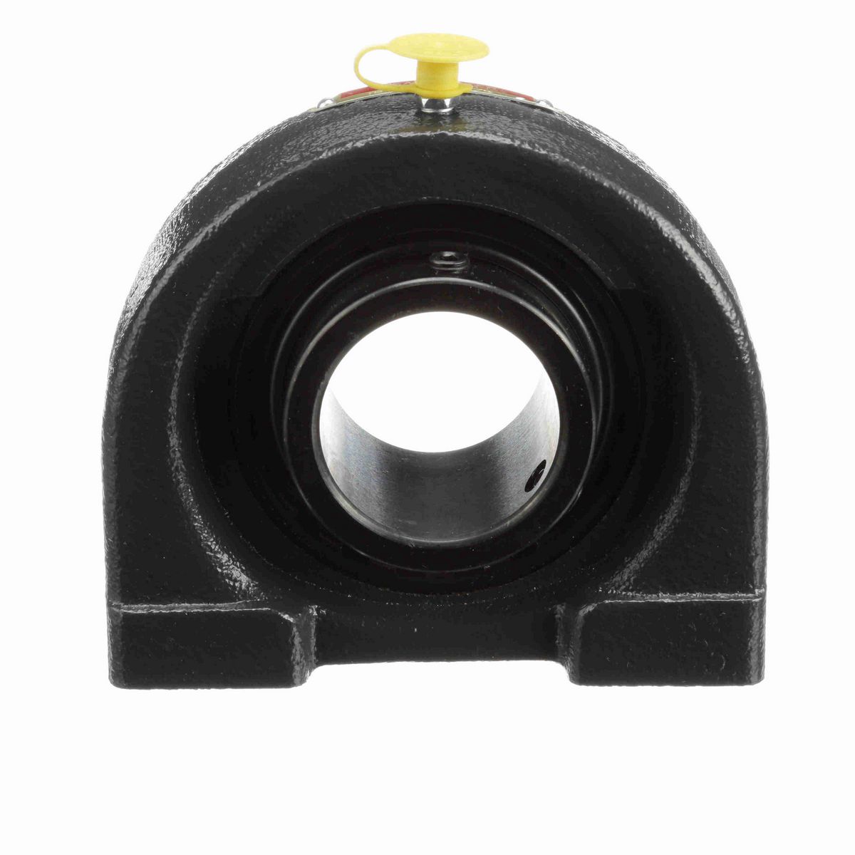 Sealmaster Mounted Cast Iron Tapped Base Pillow Block Ball Bearing - 52100 Bearing Steel, Black Oxided - Setscrew Lock - TB-28C