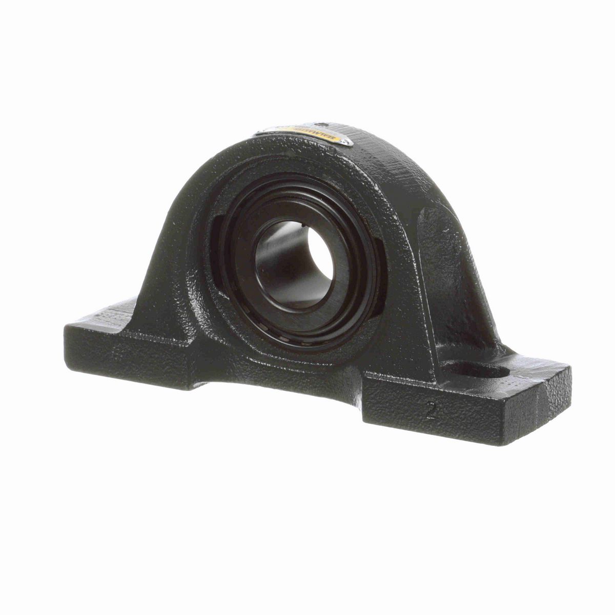 Sealmaster Mounted Cast Iron Two Bolt Pillow Block Ball Bearing - 52100 Bearing Steel, Black Oxided - Setscrew Lock - Reduced Maintenance - Lubed for Life - Air Handling - MP-24C RMA