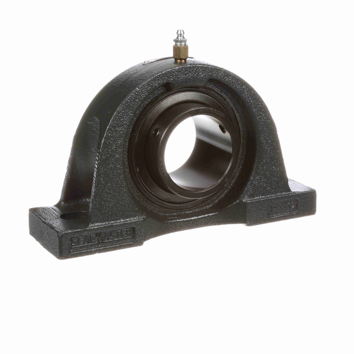 Sealmaster Mounted Cast Iron Two Bolt Pillow Block Ball Bearing - 52100 Bearing Steel, Black Oxided - Setscrew Lock - High Temperature - NP-39 VL