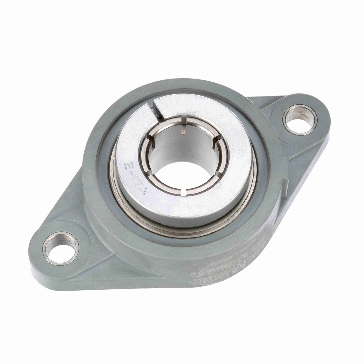 Sealmaster Mounted Composite Two Bolt Flange Ball Bearing - 52100 Bearing Steel, Phosphorus Nickel Coated - Concentric Lock - Corrosion Resistant - Reduced Maintenance - Lubed for Life - CRFTC-PN24T RMW