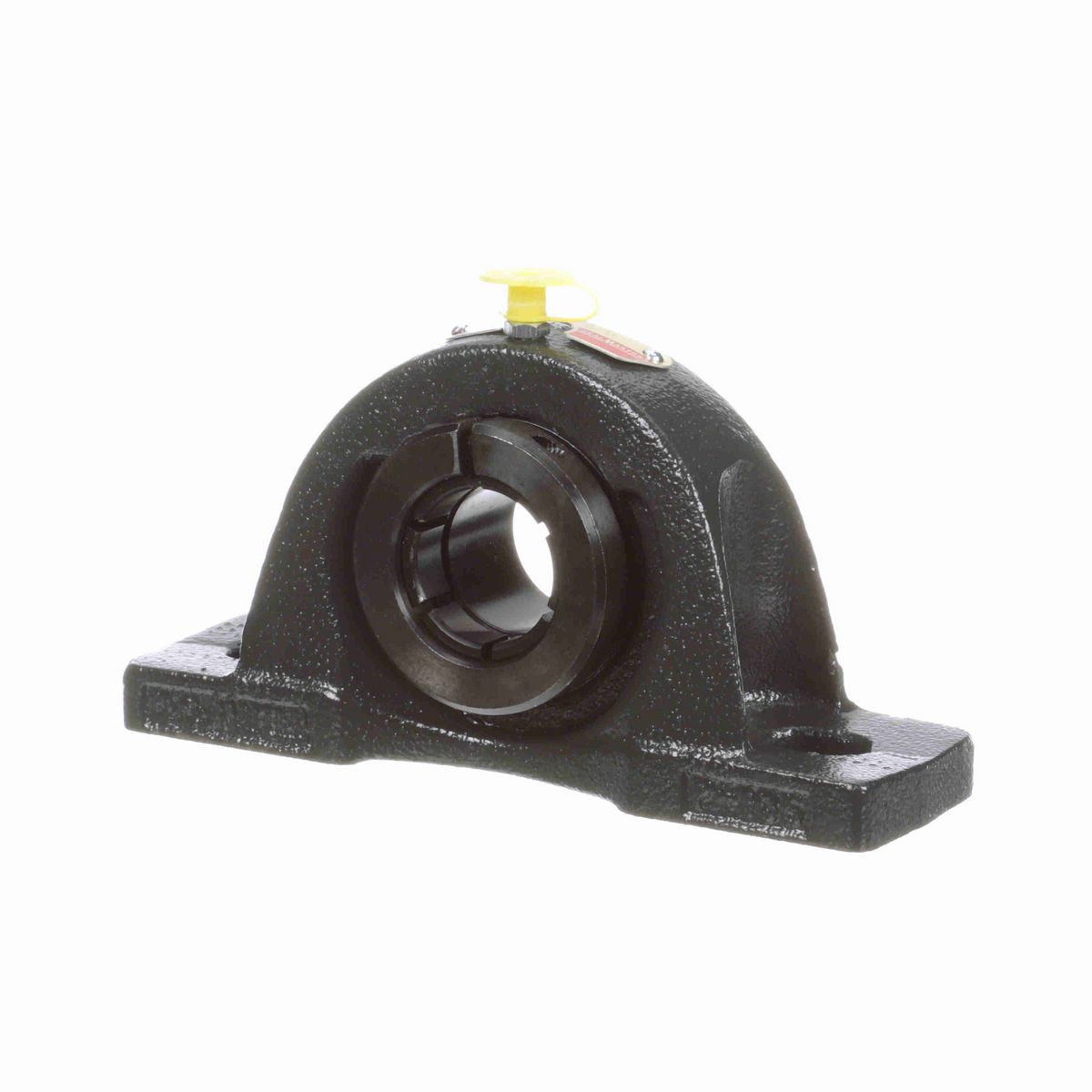 Sealmaster Mounted Cast Iron Two Bolt Pillow Block Ball Bearing - 52100 Bearing Steel, Black Oxided - Concentric Lock - NP-19TC