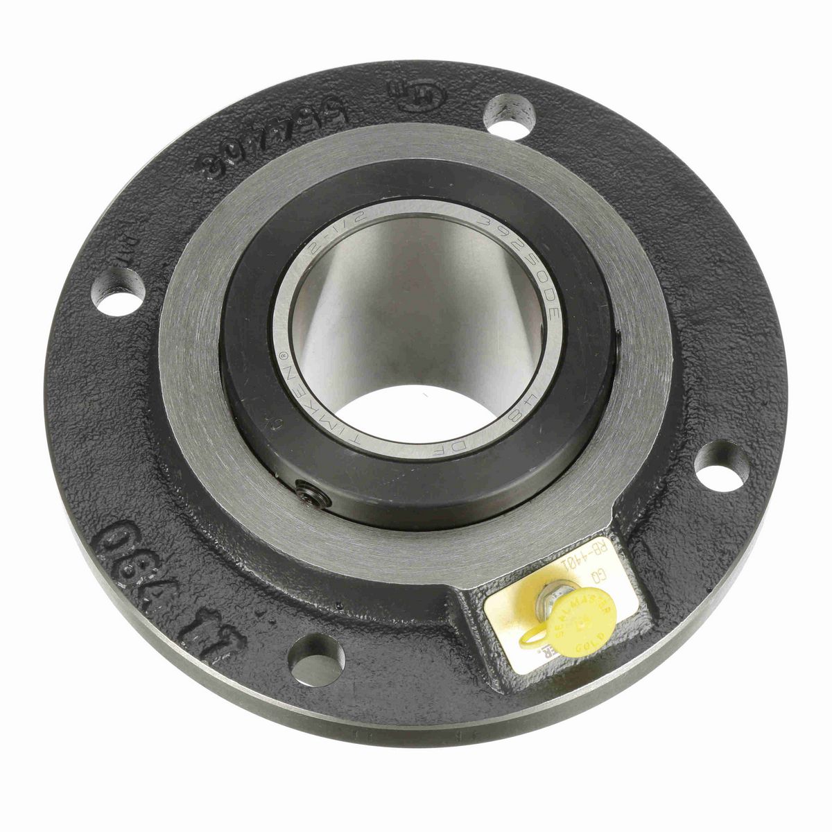 Sealmaster Mounted Cast Iron Piloted Flange Tapered Roller - 52100 Bearing Steel - Double Collar Mount Lock - EFP 208