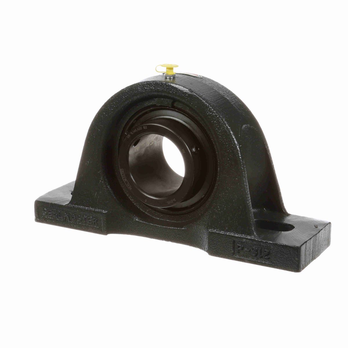 Sealmaster Mounted Cast Iron Two Bolt Pillow Block Ball Bearing - 52100 Bearing Steel, Black Oxided - Setscrew Lock - MP-43C