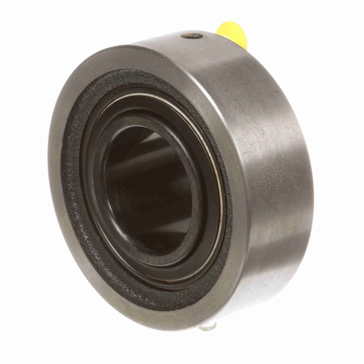 Sealmaster Mounted Cast Iron Cylindrical Cartridge Ball Bearing - 52100 Bearing Steel, Black Oxided - Setscrew Lock - SC-210