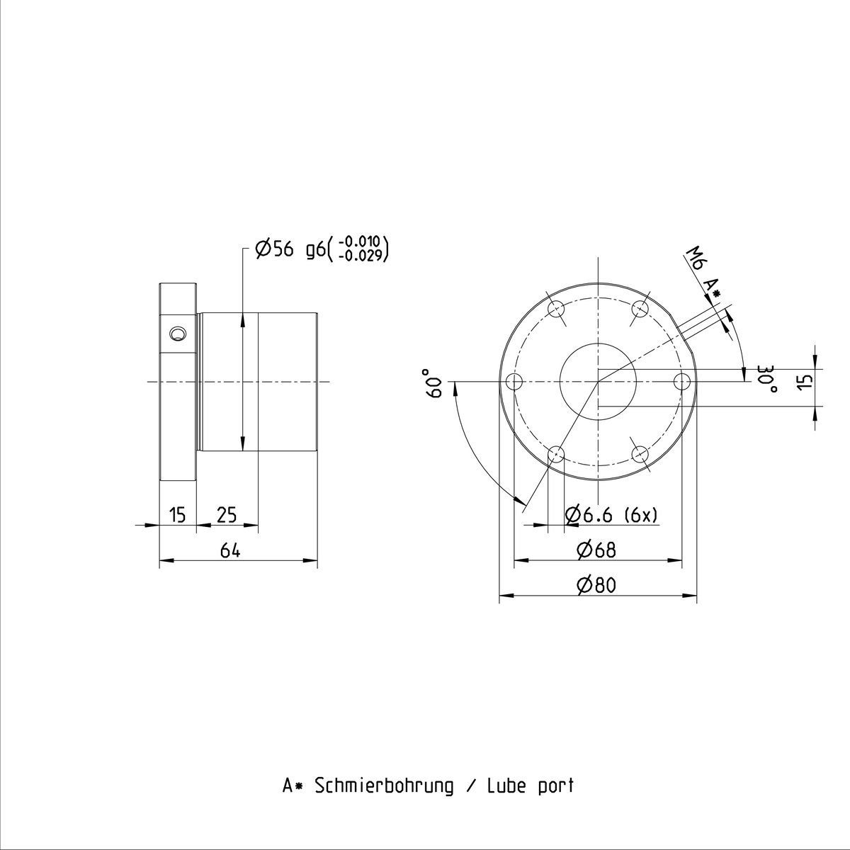 Одинарная гайка с фланцем Bosch Rexroth FEM-E-S 32X20RX3,969-2 [R151237013]