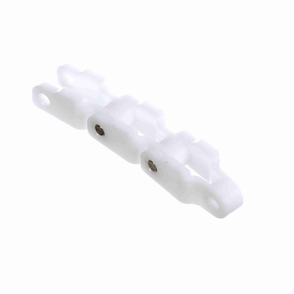 System Plast 600F Side-flexing Solid Top, Material: White Low Friction, Width: 42mm, Pitch: 2.5in - LFW600F